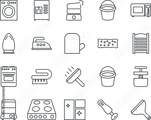 household vector icon set such as: job, life, automatic, outdoor, vintage, sketch, juicer, solid, celebrity, soapy, cold, shower, holder, set, aero, display, coffee, square, outline, mixing, espresso