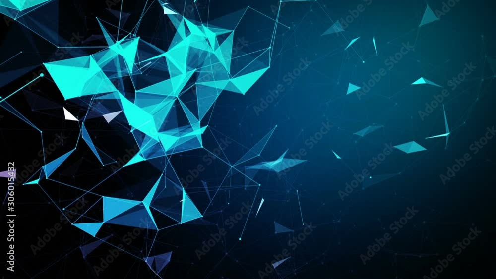 blue lines background abstract triangle pattern