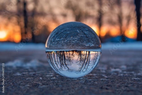 Sunrise Through Lensball photo