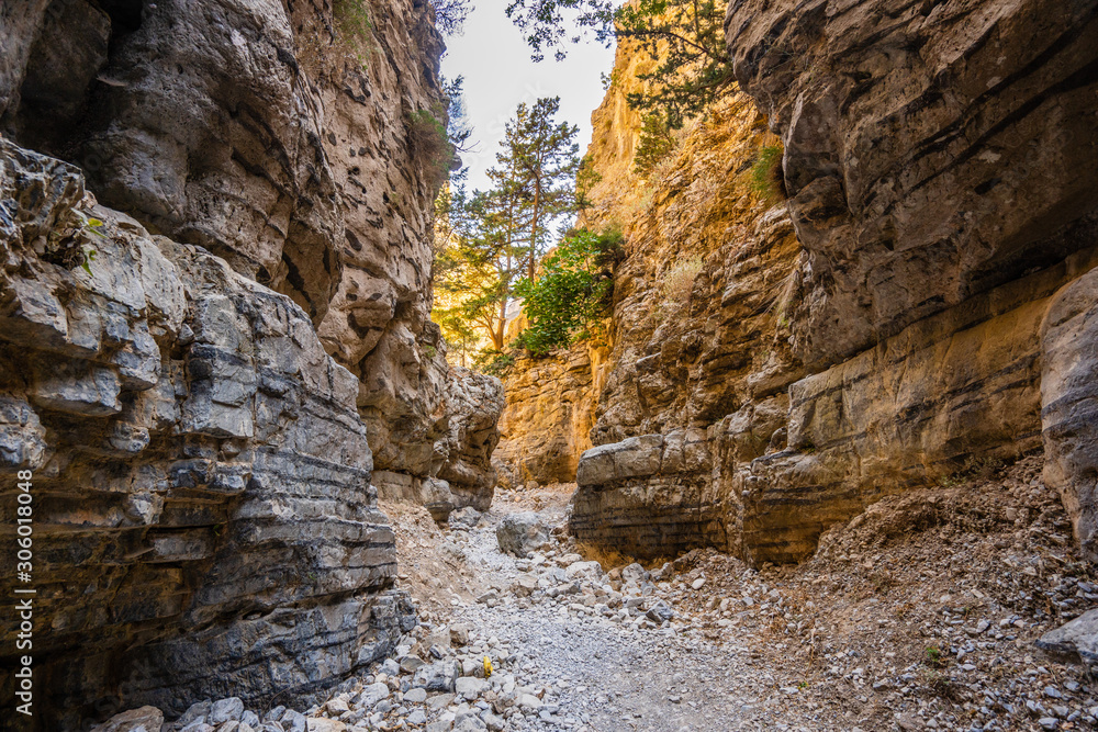 Mountain landscape: Imbros gorge. Crete, Greece Mountain landscape: Imbros gorge. Crete, Greece