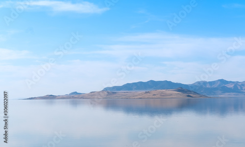 Antelope Island, the largest of ten islands within the Great Salt Lake, Antelope Island State Park, Utah, USA
