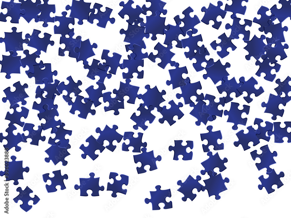 Business brainteaser jigsaw puzzle dark blue Business brainteaser jigsaw puzzle dark blue
