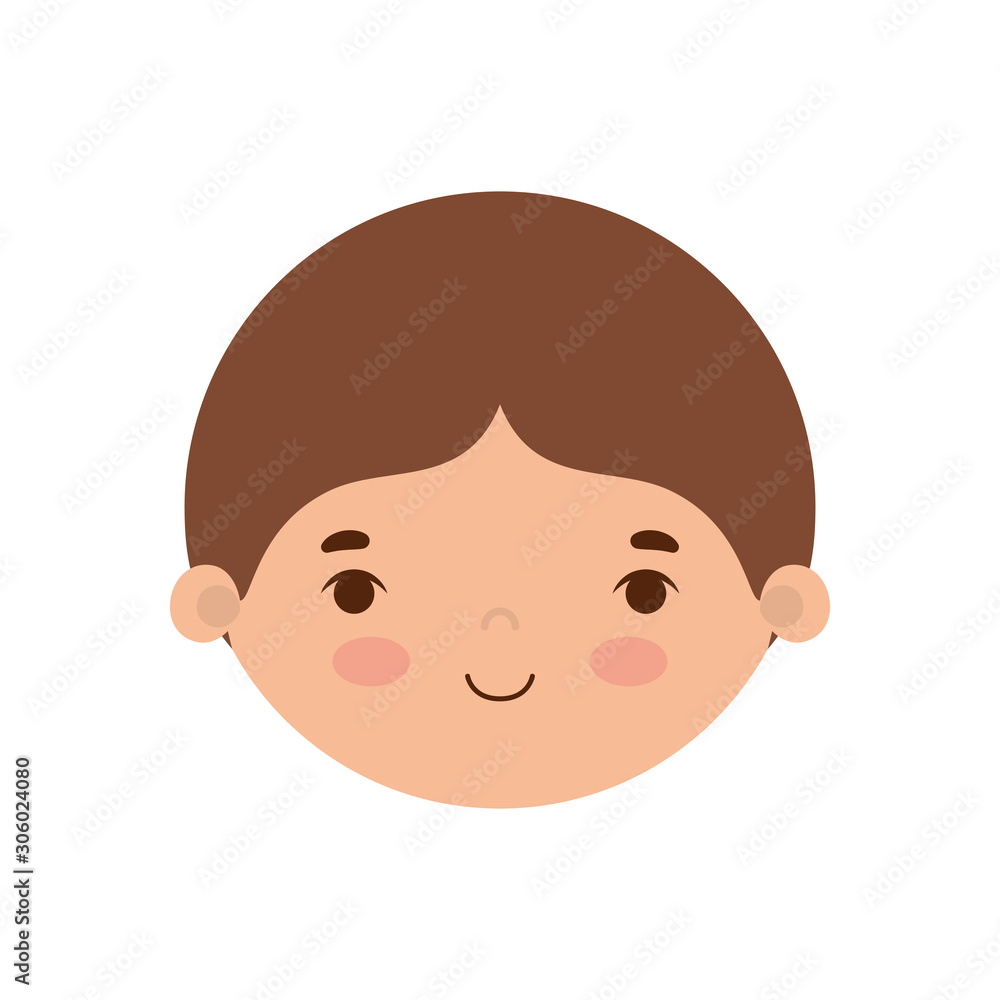 Isolated boy cartoon vector design