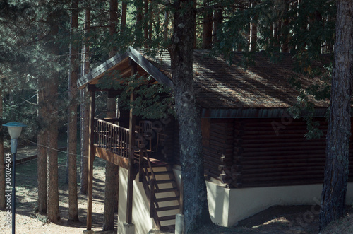 log cabin in mountain. Fago del Soldato