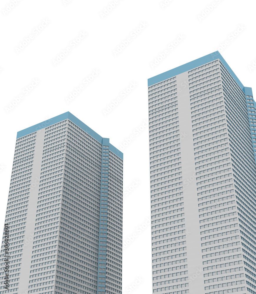 House choice and real estate concepts, original 3d rendering House choice and real estate concepts, original 3d rendering