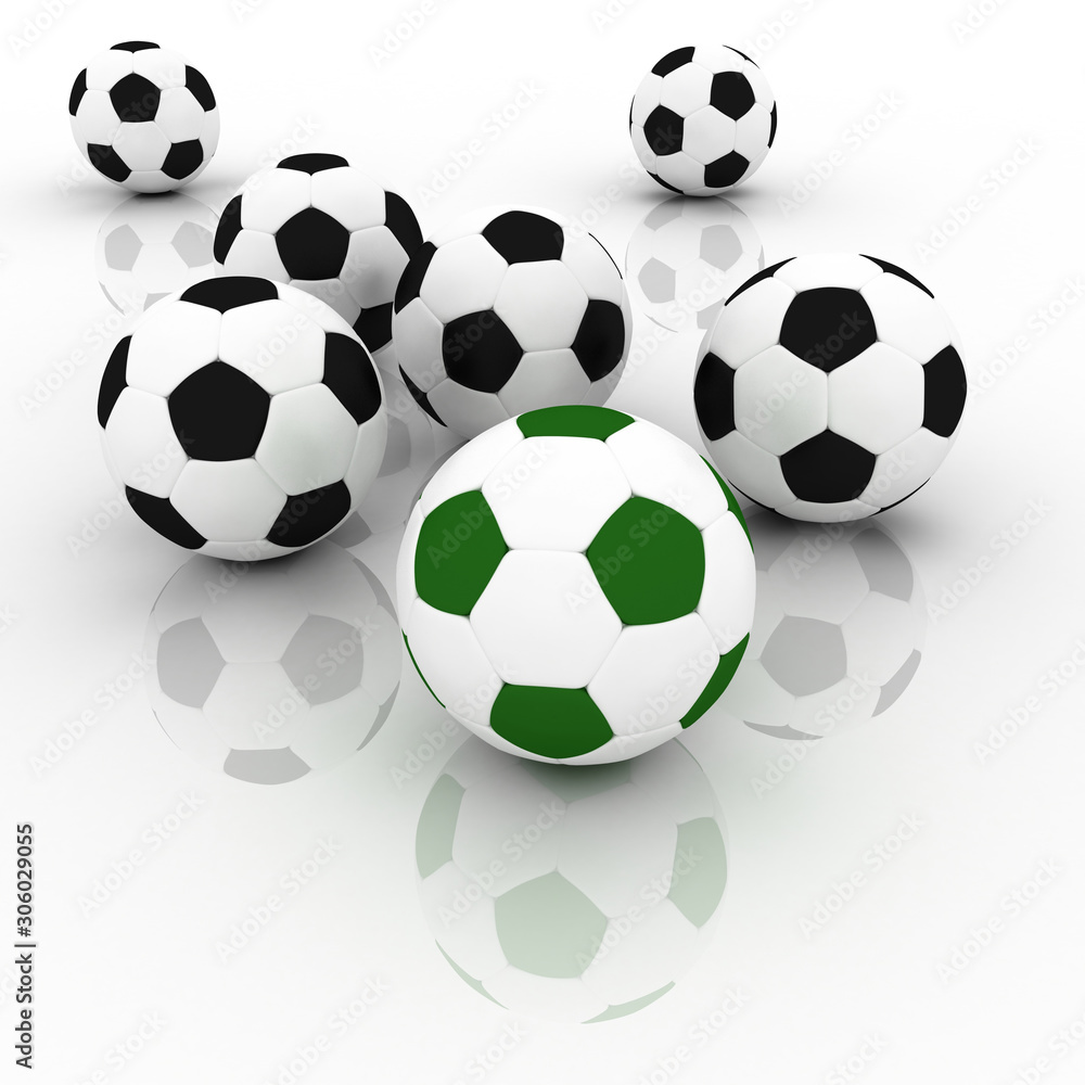 Football and soccer business, 3d rendering Football and soccer business, 3d rendering