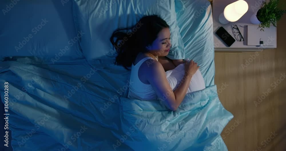 asian woman sleep well