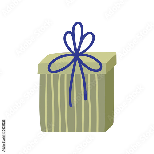 decorative gift box surprise ornament icon