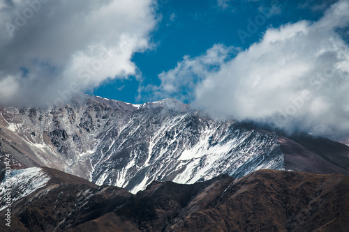 clouds over the mountains