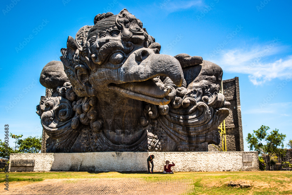 A beautiful view of Garuda Wisnu Kencana Cultural Park in Bali, Indonesia.