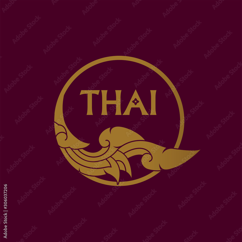 Thai art element for Thai graphic design vector illustration. Thai art element for Thai graphic design vector illustration.