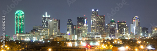 Dallas, Texas Skyline at Night photo