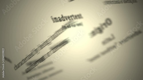 Definition: Inadvertent 