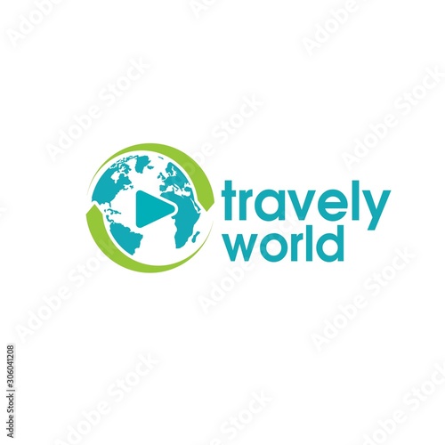 travel world logo designs simple