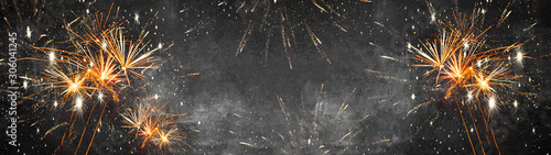 Obraz na plátne Silvester 2022 New Year Festival Party celebrate holiday background banner panor