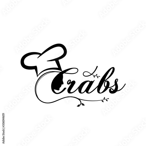 women chef crabs logo designs
