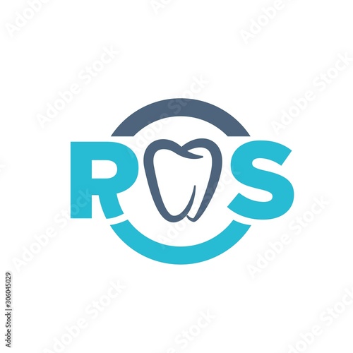 r s dental service clinic logo designs