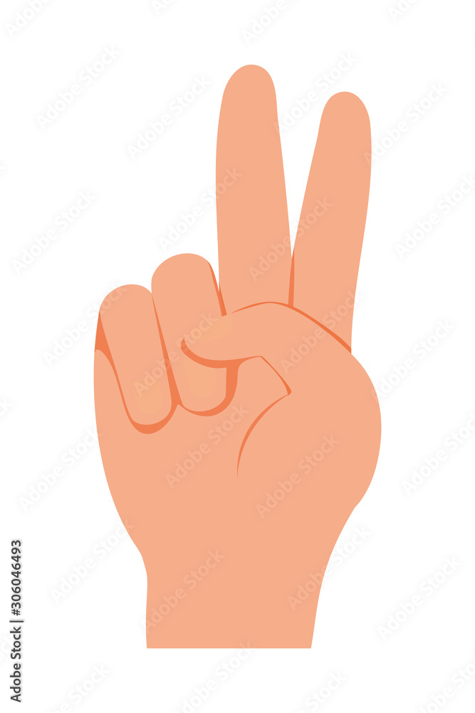 Isolated hand signal icon vector design Isolated hand signal icon vector design