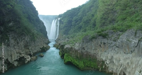 tamul waterfall mexico photo