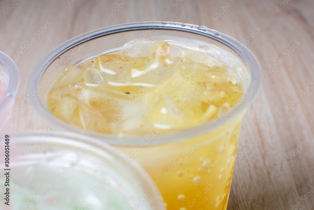 Flavored tropical fruit and ice sodas Flavored tropical fruit and ice sodas