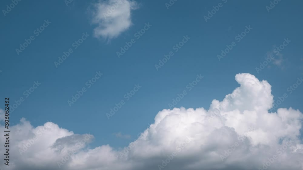 Clouds flying in blue sky, timelapse. Clouds flying in blue sky, timelapse.