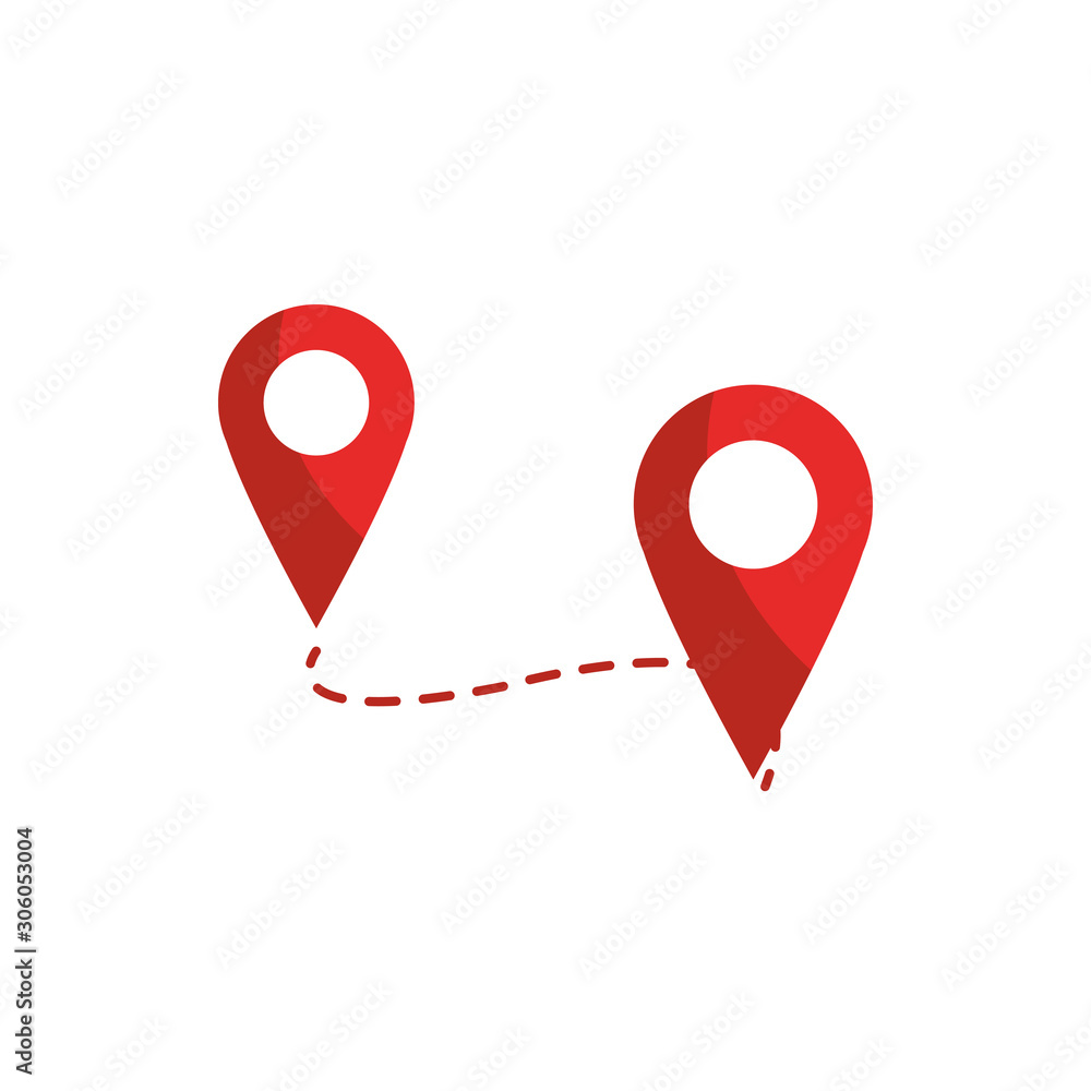 Fototapeta premium track pointer gps map and navigation