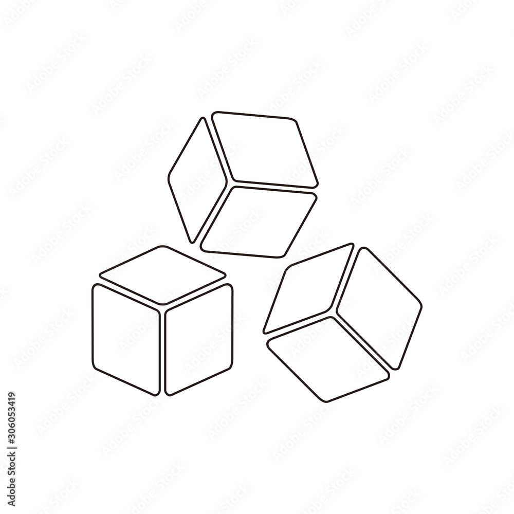 cube icon vector design symbol cube icon vector design symbol