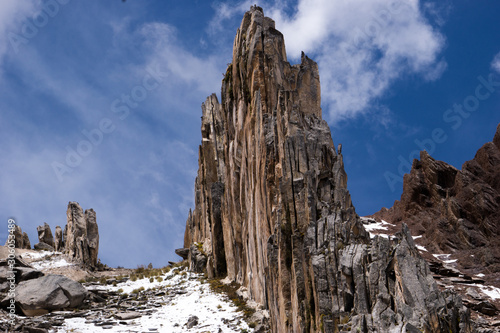 Stone Forest in Cusco Peru, in the Andes Mountains © cristian