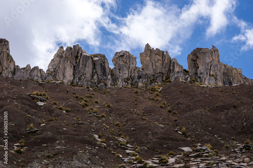 Stone Forest in Cusco Peru, in the Andes Mountains
