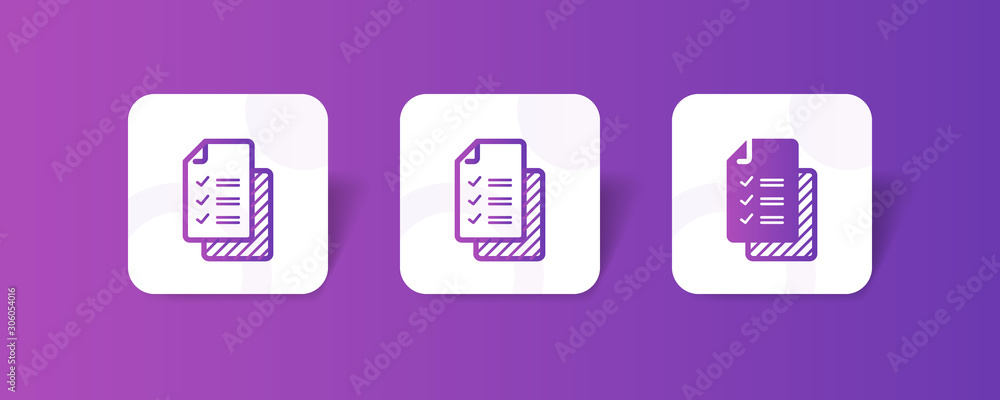 checklist file outline and solid icon in smooth gradient background button checklist file outline and solid icon in smooth gradient background button