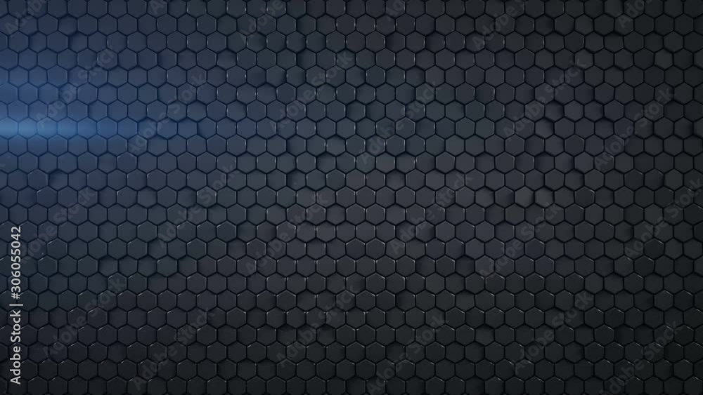 Black hexagon pattern. Modern 3D render smooth animation. Seamless loop abstract background 4k UHD (3840x2160) Black hexagon pattern. Modern 3D render smooth animation. Seamless loop abstract background 4k UHD (3840x2160)