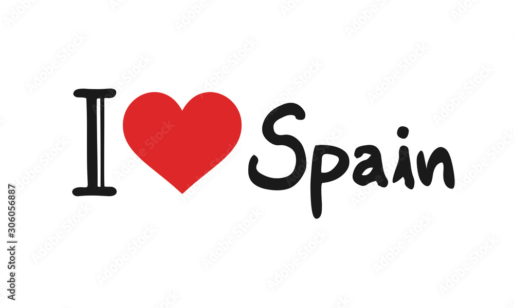 I love Spain symbol I love Spain symbol