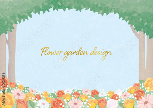 Flower field frame