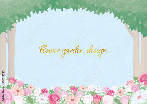 Flower field frame