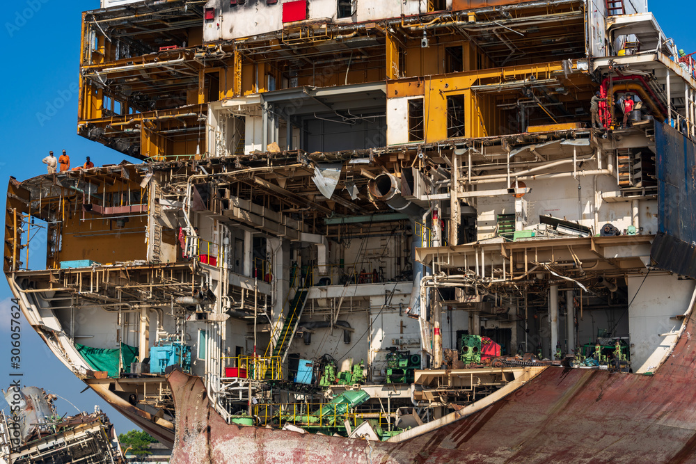 Ship Breaking Yard at Chittagong, Bangladesh