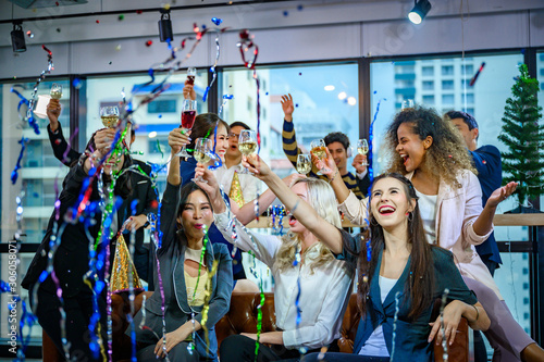 Wallpaper Mural Business People Party Celebration Success Concept Torontodigital.ca