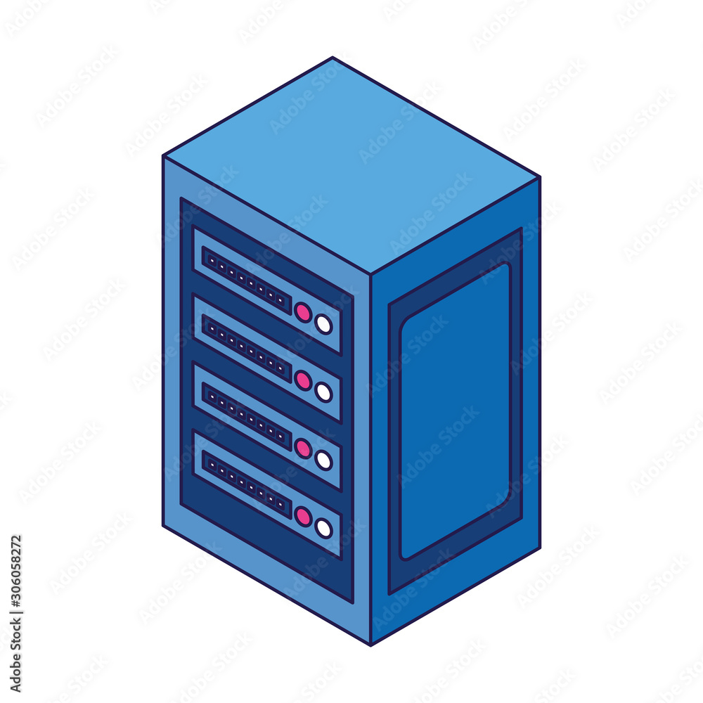 data server center icon, flat design data server center icon, flat design