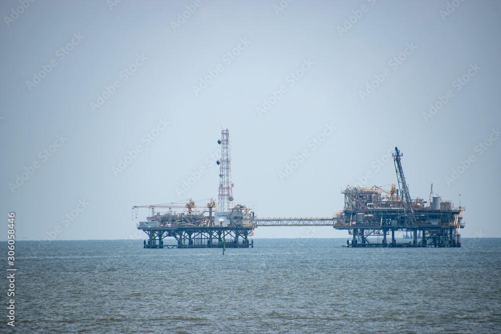 Two off shore drilling platform near Mobile bay and in the Gulf of Mexico