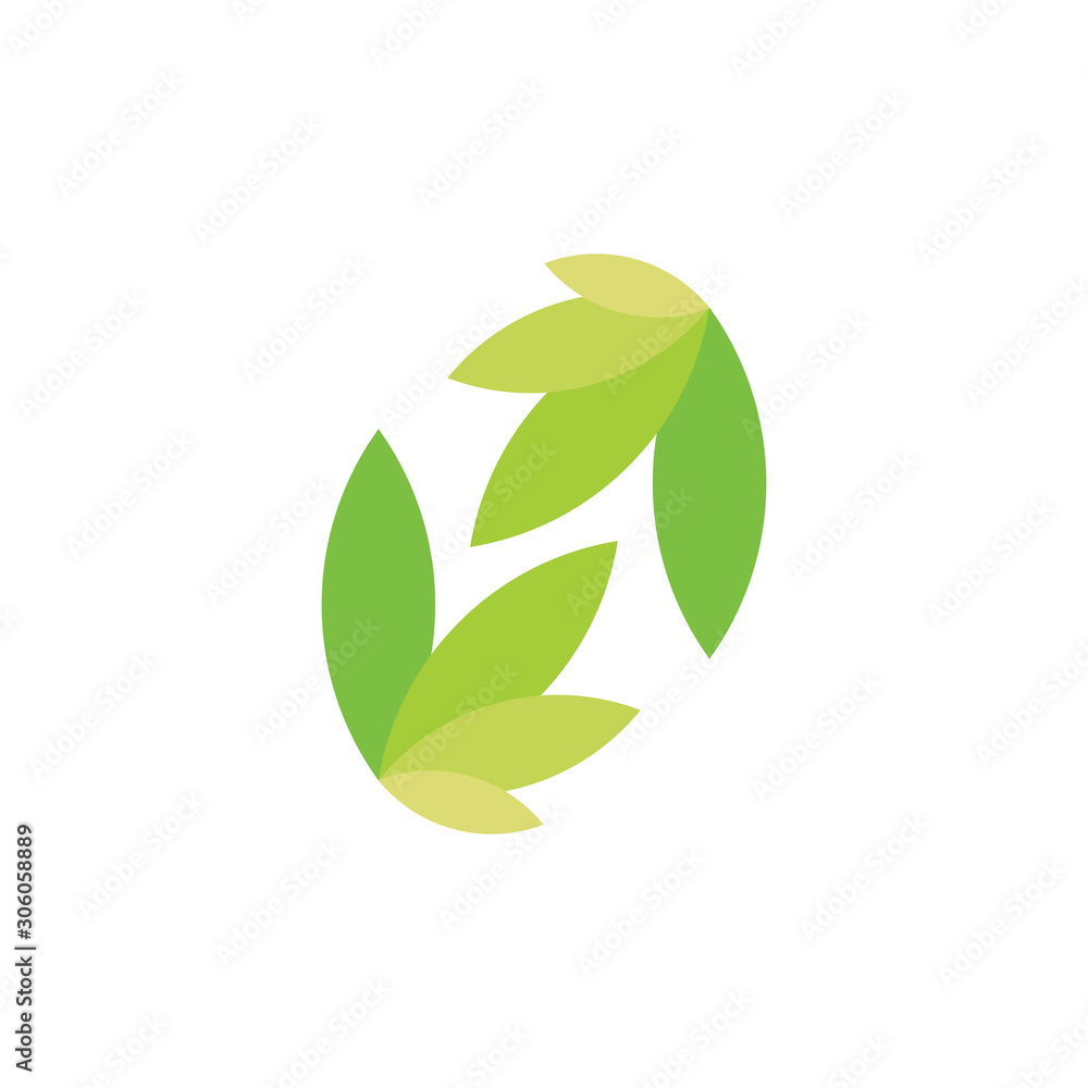 link logo vector leaf grass symbol vector link logo vector leaf grass symbol vector