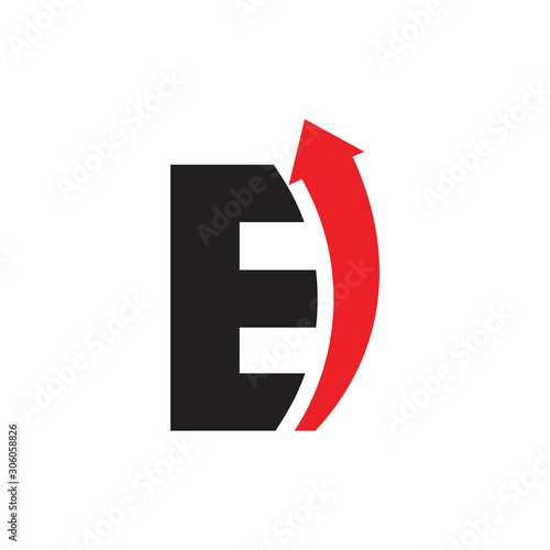 letter e curves geometric arrow logo vector Free Download letter e curves geometric arrow logo vector - GFXLoad
