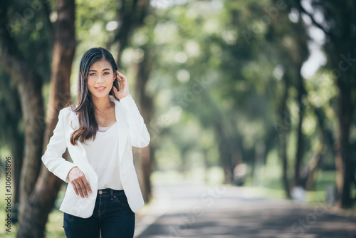 portrait of smart business women people in suit © chokniti