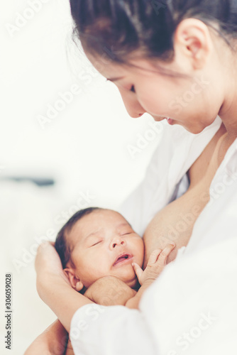 Showing the love of mother ...