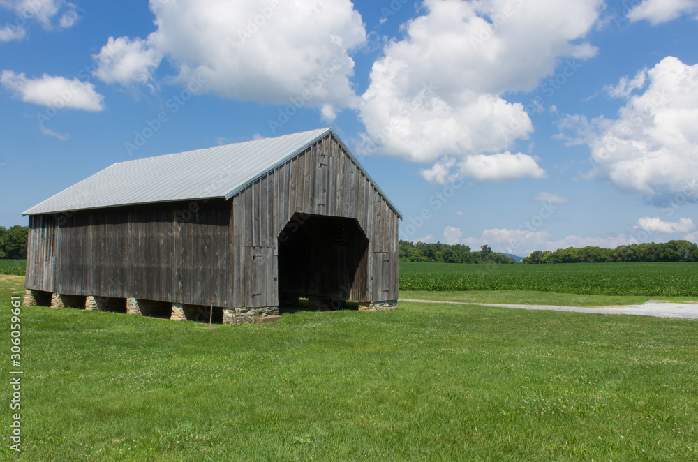 Old Farm Barn on a summer day Old Farm Barn on a summer day
