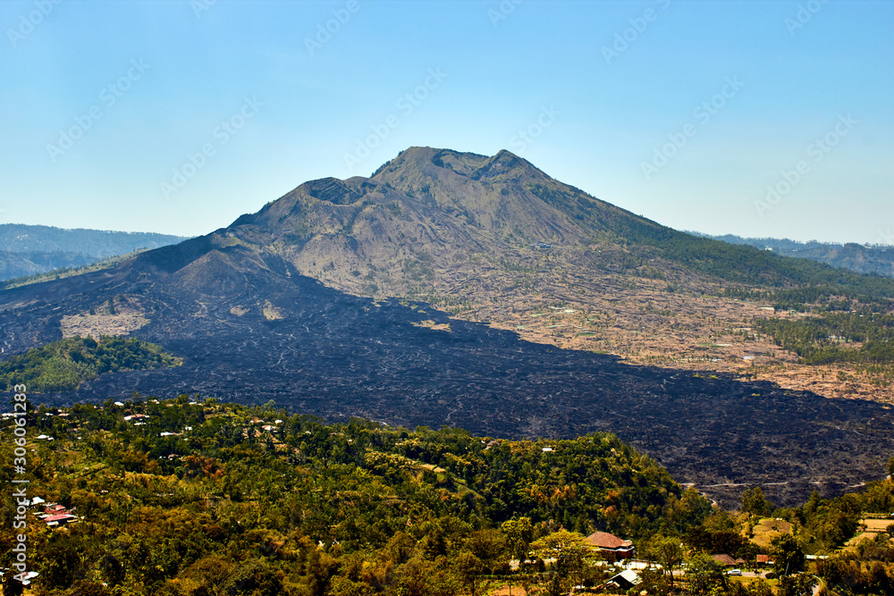 Beautiful landscape with volcano Batur. Bali. Indonesia. 