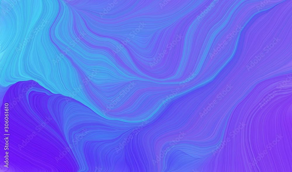 abstract waves illustration with medium slate blue, medium turquoise and blue violet color abstract waves illustration with medium slate blue, medium turquoise and blue violet color