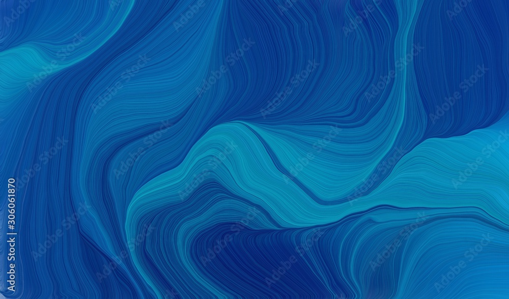 abstract waves illustration with strong blue, light sea green and midnight blue color abstract waves illustration with strong blue, light sea green and midnight blue color