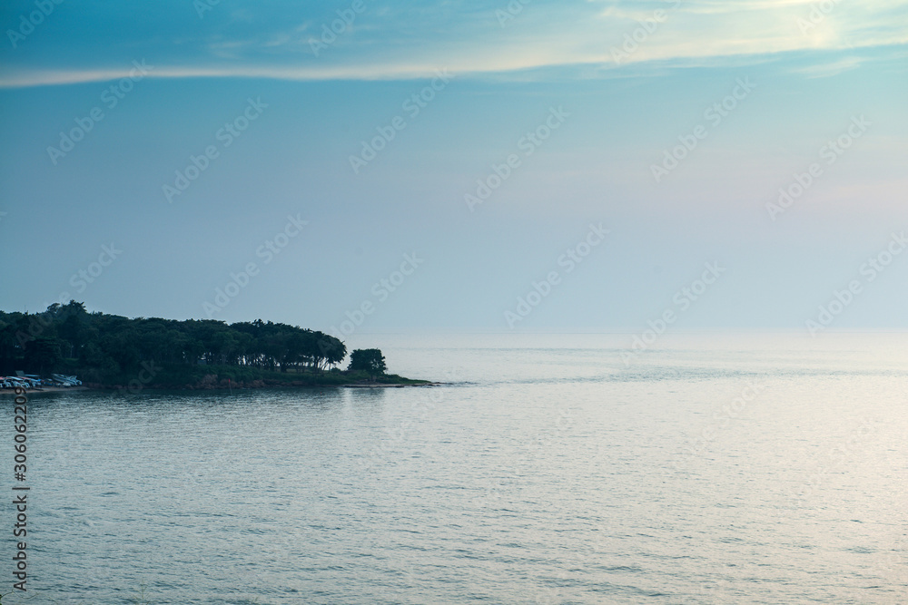 Beautiful view of sunset on the sea Beautiful view of sunset on the sea