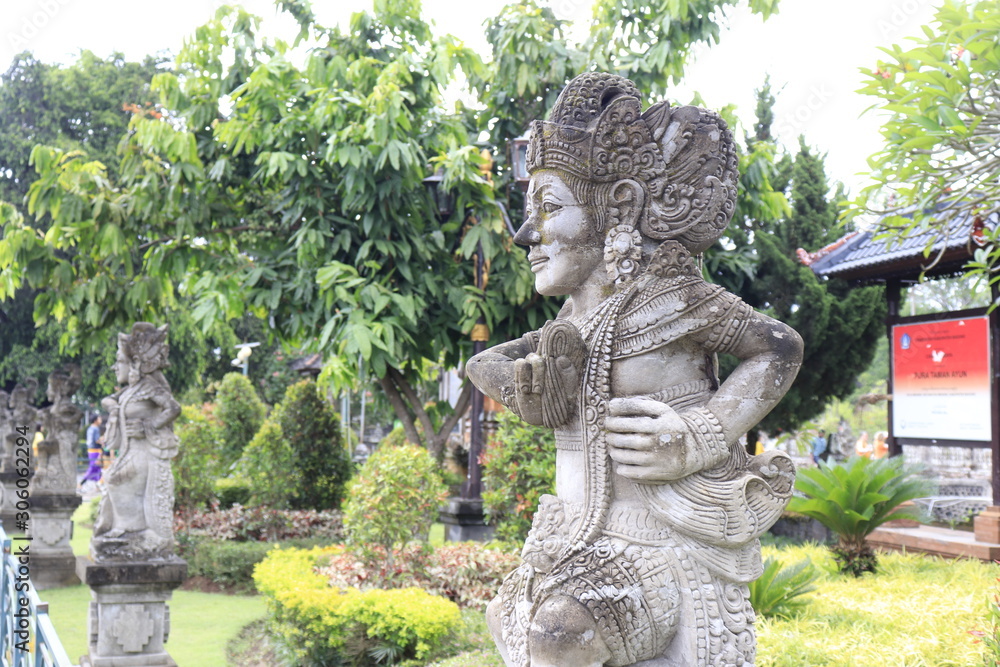 A beautiful view of Taman Ayun temple in Bali, Indonesia.
