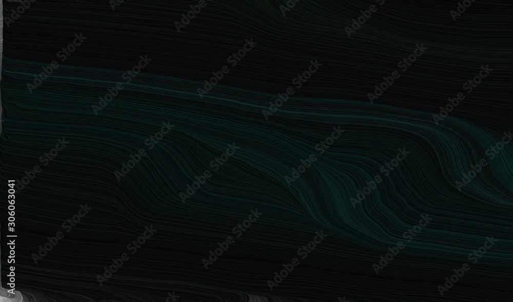 Fototapeta premium smooth swirl waves background design with black, gray gray and dark slate gray color