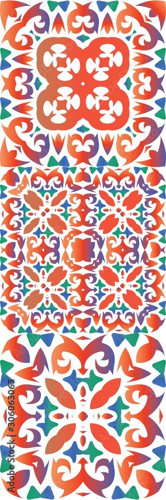 Antique ornate tiles talavera mexico.